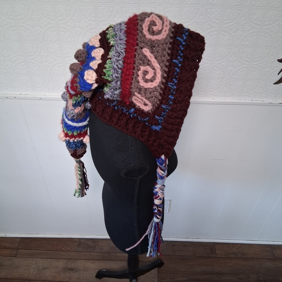 Festival Hat, Witch Hood, Wizard, Druid Fae, Elf, Whimsical, Cowl, Oversized - Picture 5 of 9